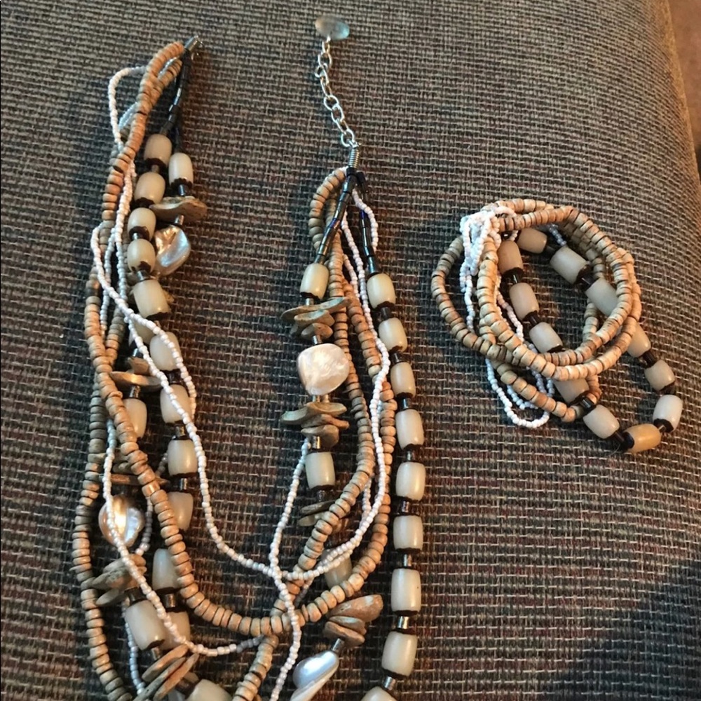 Necklace with bracelet